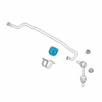 OEM 2010 BMW X6 Stabilizer Rubber Mounting Diagram - 33-55-6-772-082