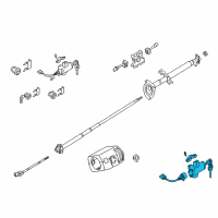 OEM 2002 Nissan Xterra Lock Set-Steering Diagram - D8700-4S100