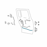 OEM Jeep Patriot Link-Rear Door Inside Remote To Diagram - 5160018AA