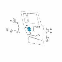 OEM 2016 Jeep Patriot Rear Door-Lock Or Actuator Latch Release Diagram - 68068352AC