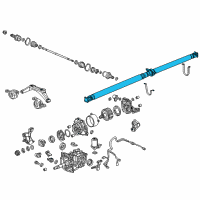 OEM Acura Shaft Assembly, Propeller Diagram - 40100-TX4-A03