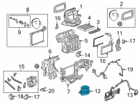 OEM 2022 Chevrolet Suburban Blower Motor Diagram - 84843544
