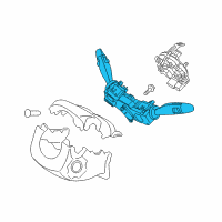 OEM Hyundai Elantra Switch Assembly-Multifunction Diagram - 93401-F2500