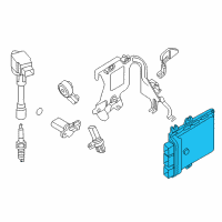 OEM 2020 Nissan Pathfinder Engine Control Module - Blank Diagram - 23703-9NT0A