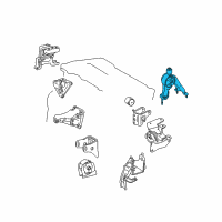 OEM 2009 Toyota Matrix Rear Mount Diagram - 12371-0T030
