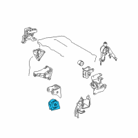 OEM 2009 Toyota Matrix Front Mount Diagram - 12361-0T050