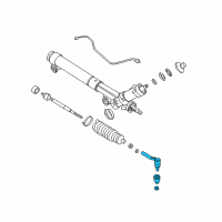 OEM 2011 Chevrolet Express 2500 Outer Tie Rod Diagram - 26095475