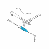 OEM 2010 Chevrolet Express 2500 Boot Kit, Steering Gear Diagram - 26095476