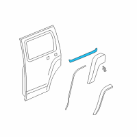 OEM 2006 Hummer H3 Belt Weatherstrip Diagram - 20875225