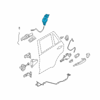 OEM 2013 BMW X5 Rear Right Door Lock Diagram - 51-22-7-315-024