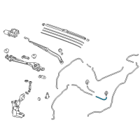 OEM Acura MDX Tube (4X7X370) Diagram - 76867-S3V-A01