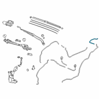 OEM Honda Accord Tube, FR. Washer (710MM) Diagram - 76853-S3M-A01