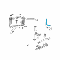 OEM 2003 Hyundai Accent Hose "B"Assembly-Water Diagram - 25469-26102