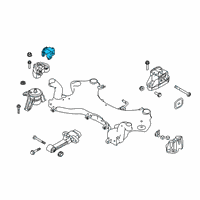 OEM 2021 Hyundai Tucson Bracket-Roll Rod Support Diagram - 45218-3F801