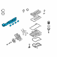 OEM 2016 BMW M6 Gran Coupe Intake Manifold System Diagram - 11-61-7-843-274