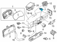 OEM 2021 Nissan Rogue Switch Assy-Hazard Diagram - 25290-6RF0A