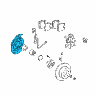 OEM Lexus GS430 Plate Sub-Assy, Parking Brake, RH Diagram - 46503-30090