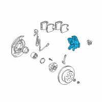 OEM 2010 Lexus SC430 Rear Passenger Disc Brake Cylinder Assembly Diagram - 47730-30410