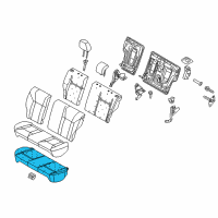 OEM 2019 Ford Fiesta Seat Cushion Pad Diagram - AE8Z-5463840-A