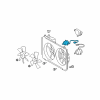 OEM Lexus Motor, Cooling Fan Diagram - 16363-20280