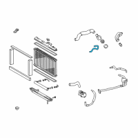 OEM 2002 Lexus GS300 Hose Or Pipe(For Radiator Reserve Tank) Diagram - 16377-46080