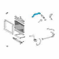 OEM 2000 Lexus GS300 Hose, Radiator, Outlet Diagram - 16572-46210