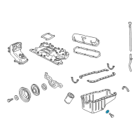 OEM 1995 Ford Crown Victoria Drain Plug Gasket Diagram - F3DZ-6734-A