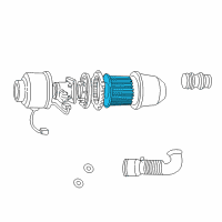 OEM 2002 Lincoln Blackwood Air Filter Diagram - F6ZZ9601BA