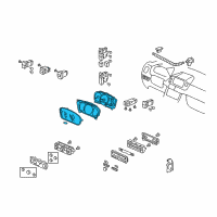 OEM 2007 Honda Pilot Meter Assembly, Combination Diagram - 78100-STW-A13