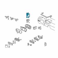 OEM 2007 Honda Pilot Switch Assembly, Multi (Graphite Black) Diagram - 35825-S9V-A01ZA