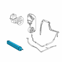 OEM 2003 Chevrolet SSR Cooler, P/S Fluid Diagram - 15009093