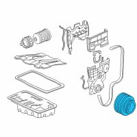 OEM 1997 Honda CR-V Pulley, Crankshaft Diagram - 13810-P3F-003