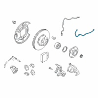 OEM 2014 BMW Z4 Brake Hose Rear Diagram - 34-20-6-784-620