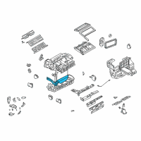 OEM Chevrolet Venture Heater Core Diagram - 15211569