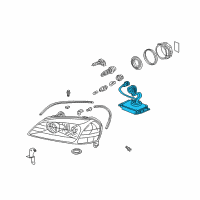 OEM 2001 Acura CL Inverter Unit, Hid System Diagram - 33144-S3M-A01