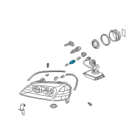 OEM 2001 Honda Accord Socket (2P) Diagram - 34303-SS1-003