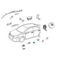 OEM Scion tC Side Sensor Diagram - 89831-0E020