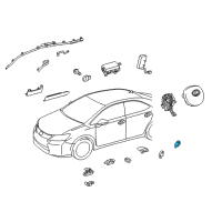 OEM 2016 Toyota Mirai Side Sensor Diagram - 89831-21020