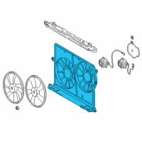 OEM Toyota Matrix Fan Shroud Diagram - 16711-0H180