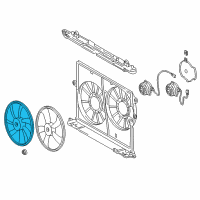 OEM Toyota Matrix Fan Blade Diagram - 16361-0H260