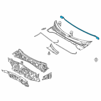 OEM 2018 Kia Soul EV Weatherstrip-Hood Diagram - 86430B2000