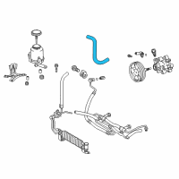OEM 2015 Toyota Land Cruiser Power Steering Suction Hose Diagram - 44348-60410