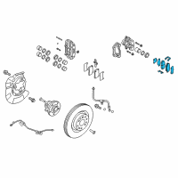 OEM 2014 Hyundai Genesis Coupe Front Disc Brake Pad Kit Diagram - 58101-2MA00