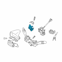 OEM 2022 Hyundai Accent Body & Switch Assembly-Steering & IGNTION Diagram - 81910-J0000