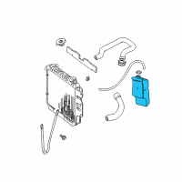 OEM Jeep Wrangler Bottle-COOLANT Recovery Diagram - 52028068AC