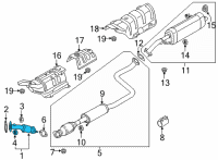 OEM 2021 Hyundai Elantra Muffler Assy-Front Diagram - 28610-AA400