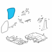 OEM 2007 Buick Lucerne Surround Weatherstrip Diagram - 25792031