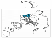 OEM Chevrolet Corvette Signal Lamp Diagram - 84574943