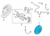 OEM 2021 Nissan Sentra Rotor-Disc Brake, Rear Axle Diagram - 43206-6LA0B
