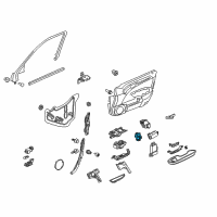 OEM Acura TL Switch Assembly, Remote Control Mirror Diagram - 35190-TL2-A01